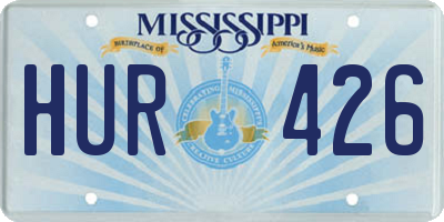 MS license plate HUR426