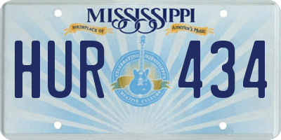 MS license plate HUR434
