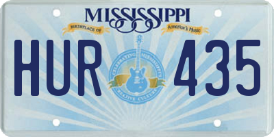 MS license plate HUR435