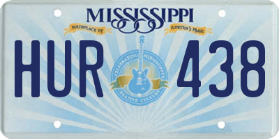 MS license plate HUR438