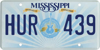 MS license plate HUR439