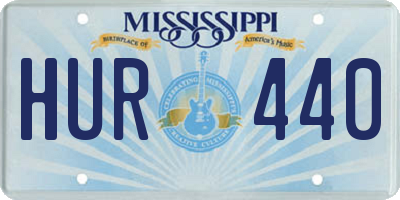 MS license plate HUR440