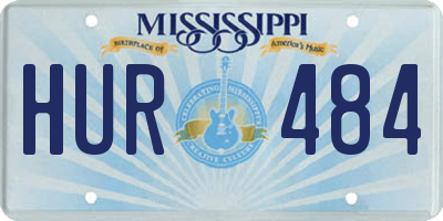MS license plate HUR484