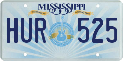 MS license plate HUR525