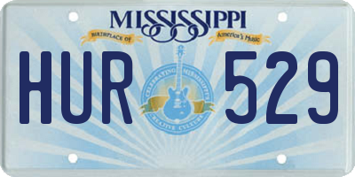 MS license plate HUR529