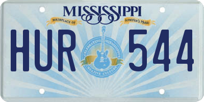 MS license plate HUR544