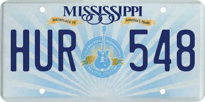 MS license plate HUR548