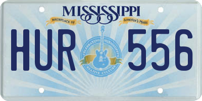 MS license plate HUR556