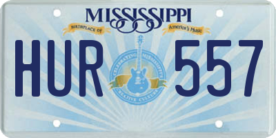 MS license plate HUR557