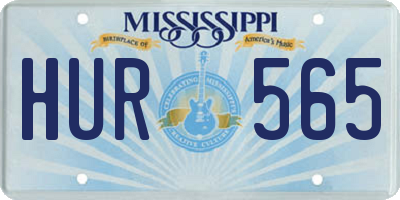 MS license plate HUR565