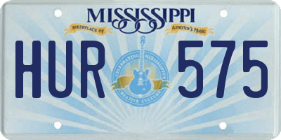 MS license plate HUR575