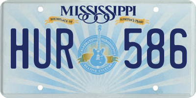 MS license plate HUR586