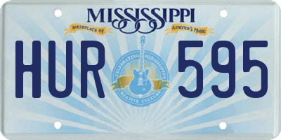 MS license plate HUR595