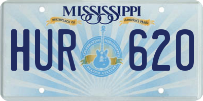 MS license plate HUR620