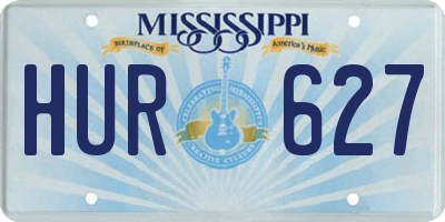 MS license plate HUR627