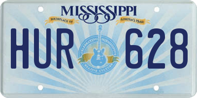 MS license plate HUR628