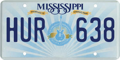 MS license plate HUR638
