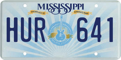 MS license plate HUR641