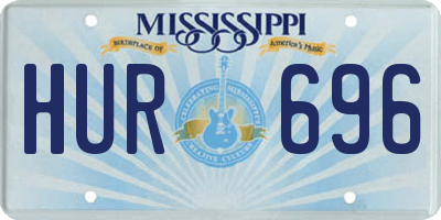 MS license plate HUR696