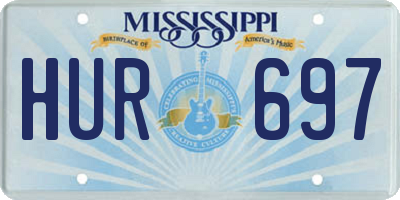 MS license plate HUR697