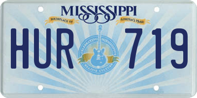 MS license plate HUR719
