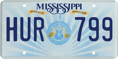 MS license plate HUR799