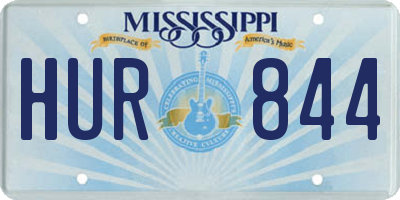 MS license plate HUR844