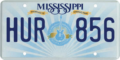 MS license plate HUR856