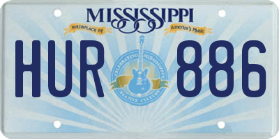 MS license plate HUR886
