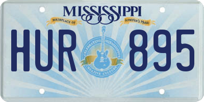MS license plate HUR895