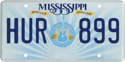 MS license plate HUR899