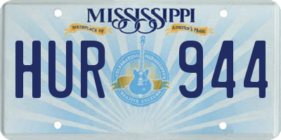 MS license plate HUR944