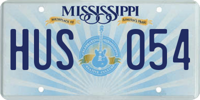 MS license plate HUS054