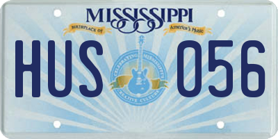 MS license plate HUS056