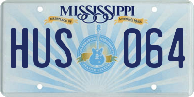 MS license plate HUS064