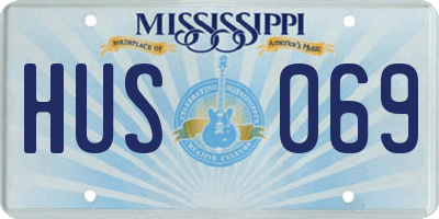 MS license plate HUS069