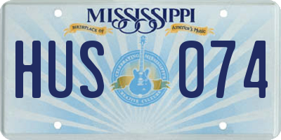 MS license plate HUS074
