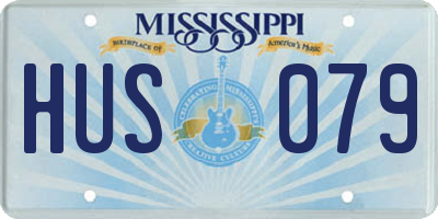 MS license plate HUS079