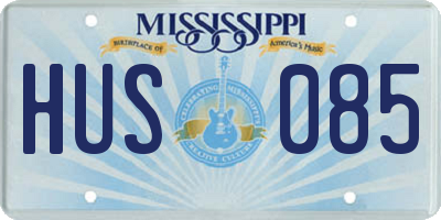 MS license plate HUS085