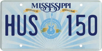 MS license plate HUS150