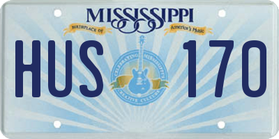 MS license plate HUS170