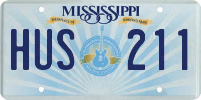 MS license plate HUS211