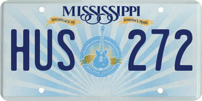 MS license plate HUS272