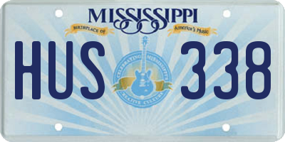MS license plate HUS338