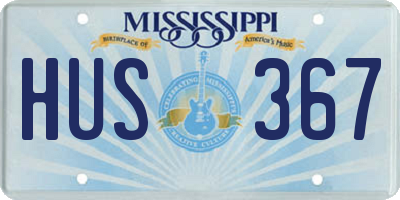 MS license plate HUS367