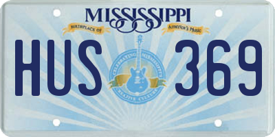 MS license plate HUS369