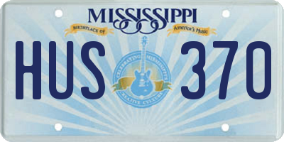 MS license plate HUS370