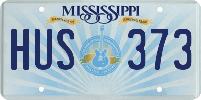 MS license plate HUS373