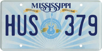 MS license plate HUS379