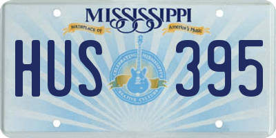 MS license plate HUS395